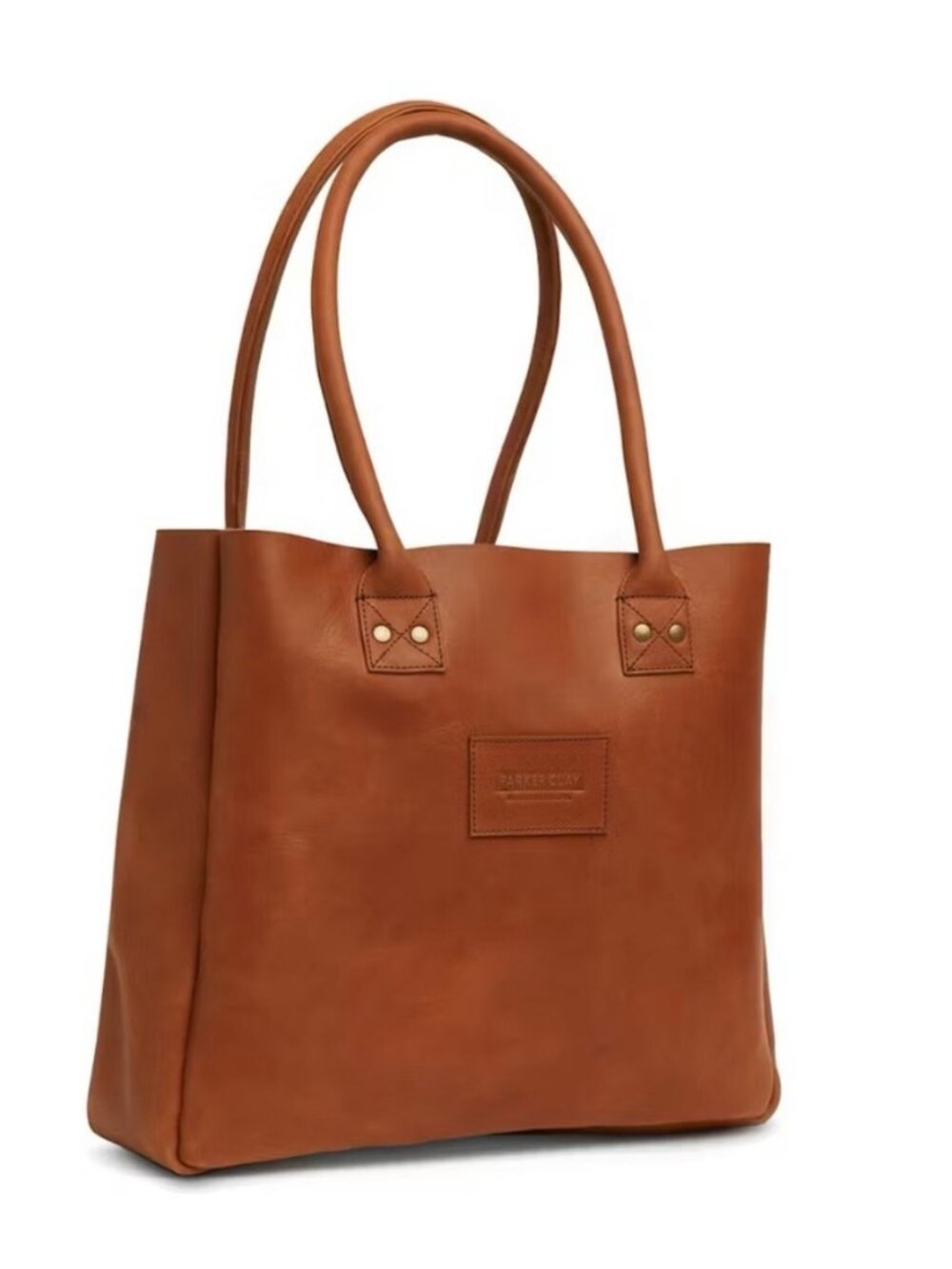 Parker Clay signature leather tote bag